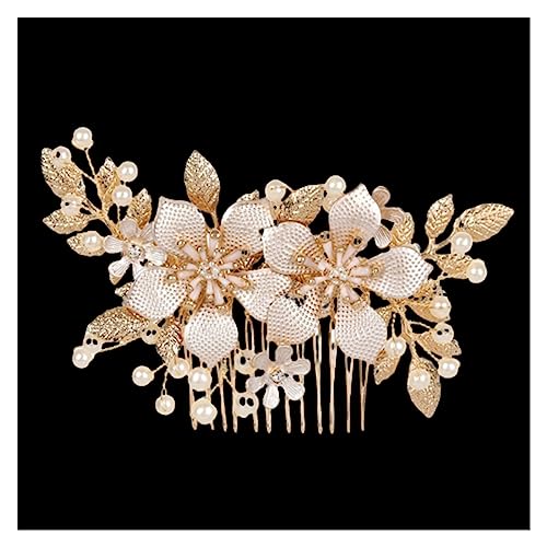 Haarschmuck Hochzeit Mix Stil Elegante Kristall Perle Blume Haarschmuck Hochzeit Haarschmuck Haarkamm Braut Haarspangen Tiara Haarschmuck (Color : 26) von DUNSBY