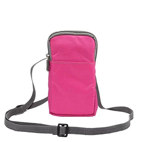 Handytasche Universelle Handytasche, tragbare Hüfttasche for Handy-Schulterholster (Color : Rose) von DUNSBY