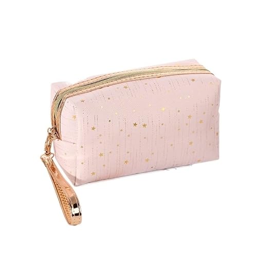 Kosmetiktasche Kosmetiktasche Frauen Make-up Tasche Bling Stars Pouch Kulturbeutel Reise Damen Make-up Tasche Organizer Taschen (Color : Pale pink) von DUNSBY