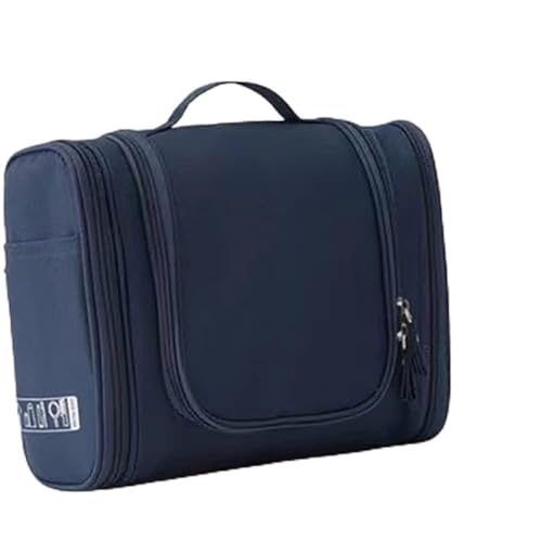 Kosmetiktasche Männer hängen Badezimmer große Kulturtasche Kosmetik Organizer Make-up-Koffer Notwendigkeiten Aufbewahrung Urlaub Reisezubehör Kulturbeutel (Color : Dark Blue) von DUNSBY