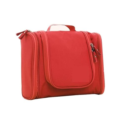 Kosmetiktasche Reisen Tragbare wasserdichte Waschbeutel Waschen Makeup Organizer Tasche Hohe Kapazität Frauen und Männer im Freien Kosmetiktaschen (Color : Red) von DUNSBY