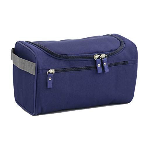 Kosmetiktasche Reißverschluss Mann Frauen wasserdichte Make-up Tasche Kosmetiktasche Beauty Case Make Up Organizer Kulturbeutel Kits Aufbewahrung Reise Waschbeutel (Color : Blue) von DUNSBY