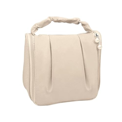 Kosmetiktasche wasserdichte Kosmetiktasche Frauen Cloud Bag Bonbonfarbene Handtaschen Make-up-Organizer Elegante Kulturtasche Make-up-Box (Color : Beige) von DUNSBY