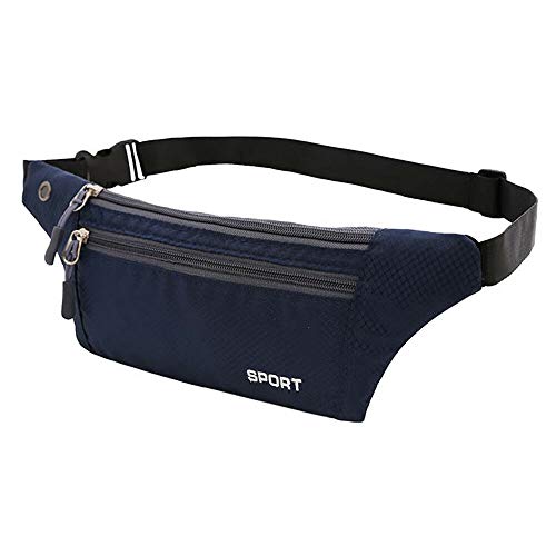 Laufgürteltasche, 2 Stück, für Herren und Damen, Outdoor-Sport, Laufen, Gürteltasche, Gürteltasche, Radfahren, Handyhalterung, Tasche, Fitness, Camping, navy, Einheitsgröße von DUNSBY