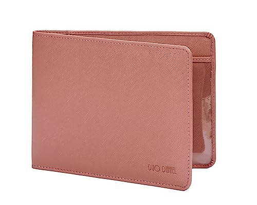 Schutzhülle für Behindertenausweis und Zeitschaltuhr, PU-Leder, Schutz für Behinderte, Parkausweis, diskrete Abdeckung, Hologramm-Safe (Rosa) von DUO DUFFEL