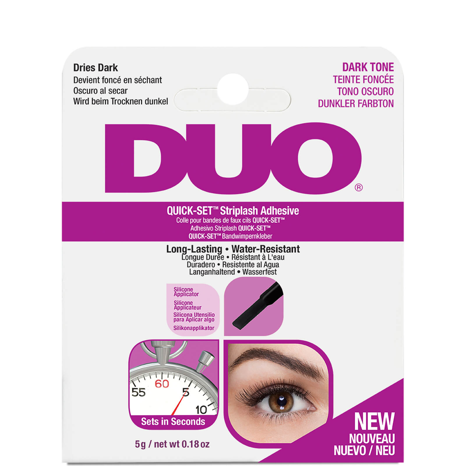 DUO Quick-Set Striplash Adhesive 5 g - Dark von DUO