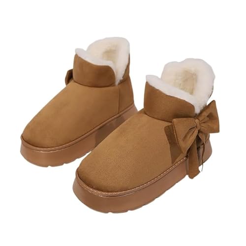 DUOCHSUA Damen Bequeme Winter Warm Slip On Orthopädische Kurze Stiefel Kunstfell Gefüttert Flauschige Kurze Stiefel Winter Schneestiefel, braun, 39 EU DUOCHSUA Damen Bequeme Winter Warm Slip On Orthopädische Kurze Stiefel Kunstfell Gefüttert Flauschige Kurze Stiefel Winter Schneestiefel, braun, 39 EU von DUOCHSUA