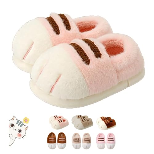 DUOCHSUA Gemütliche 3D-Katzenpfoten-Hausschuhe für Damen, warme Plüsch-Hausschuhe mit Memory-Schaum, Katzenfußschuhe, rose, 39.5 EU DUOCHSUA Gemütliche 3D-Katzenpfoten-Hausschuhe für Damen, warme Plüsch-Hausschuhe mit Memory-Schaum, Katzenfußschuhe, rose, 39.5 EU von DUOCHSUA