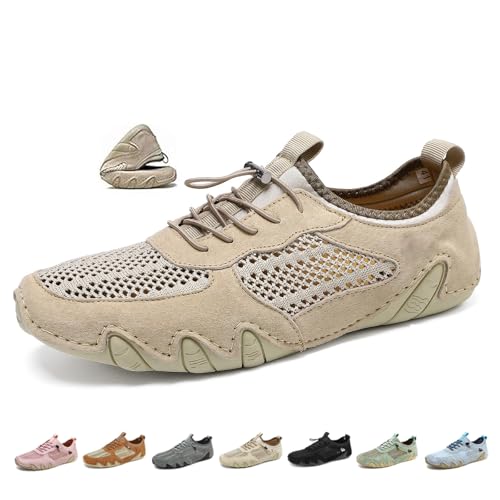 Vogany Orthopädische Sneaker für Damen und Herren, wasserdicht, atmungsaktiv, Netz-Schuhe für Walking, Wandern, Freizeitkleidung, Khaki a, 41 EU Vogany Orthopädische Sneaker für Damen und Herren, wasserdicht, atmungsaktiv, Netz-Schuhe für Walking, Wandern, Freizeitkleidung, Khaki a, 41 EU von DUOCHSUA