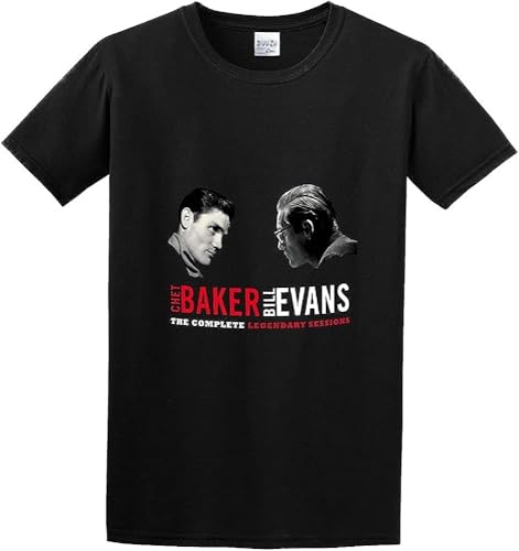 Chet Baker Bill Evans The Complete Legend Cotton T Shirt Mens Hemden(Large) von DUOD91HAO
