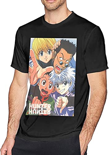 Hunter-X-Hunter Killua-Zoldyck Gon Cosplay Men's Short Sleeve T-Shirt Hemden(Large) von DUOD91HAO