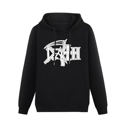 DUOJIMEI Death Band Hoodies Long Sleeve Pullover Loose Mens Hoody Sweatershirt Size L von DUOJIMEI