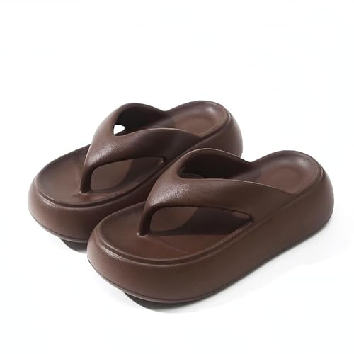 DUOMIYX Flip Flops Frauen Mit Dicker Locked Eva Flip-Flops Sommerplattform Bottom Beach Sandalen von DUOMIYX