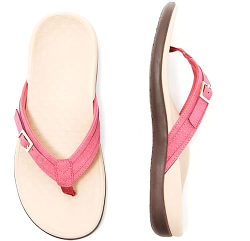 DUOMIYX Flip Flops Frauen Mode Pu Flip-Flops Lässig Im Freien Große Strandsandalen Im Freien von DUOMIYX