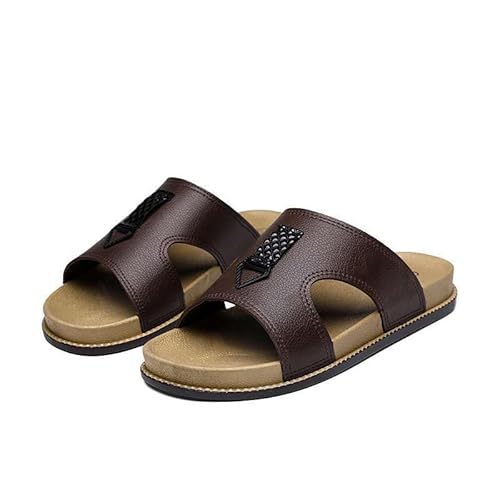 DUOMIYX Flip Flops Männer Farbenblöcke Mit Weich Gestellten Hausschuhen Outdoor-Freizeitstrandschuhe Im Freien von DUOMIYX