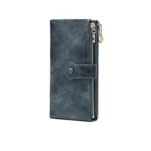 DUOMIYX Lange Geldbörse Frauen Fashion Schnalle Long Wallet Multi-Card-Schlitzdoppel-Reißverschlusskupplung von DUOMIYX