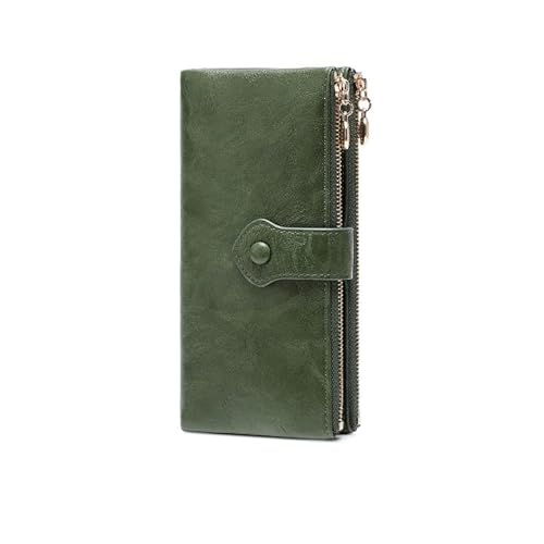 DUOMIYX Lange Geldbörse Frauen Fashion Schnalle Long Wallet Multi-Card-Schlitzdoppel-Reißverschlusskupplung von DUOMIYX