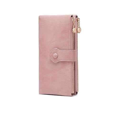 DUOMIYX Lange Geldbörse Frauen Fashion Schnalle Long Wallet Multi-Card-Schlitzdoppel-Reißverschlusskupplung von DUOMIYX