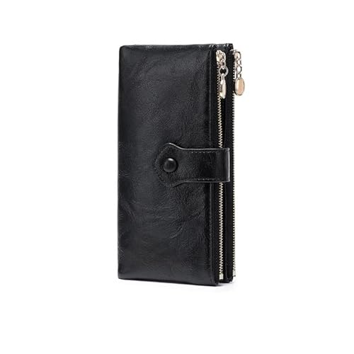 DUOMIYX Lange Geldbörse Frauen Fashion Schnalle Long Wallet Multi-Card-Schlitzdoppel-Reißverschlusskupplung von DUOMIYX