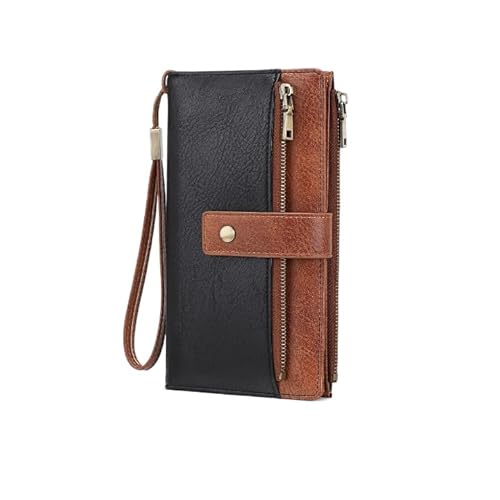 DUOMIYX Lange Geldbörse Frauen Mode Colorblock RFID Long Wallet, Große Kapazitätskupplung Mit Abnehmbarem Armband DUOMIYX Lange Geldbörse Frauen Mode Colorblock RFID Long Wallet, Große Kapazitätskupplung Mit Abnehmbarem Armband von DUOMIYX