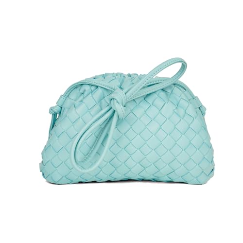 DUOMIYX Lange Geldbörse Frauen Modische Geflochtene Leder Banketttasche Eleganter Kupplungspreis Kleiner Umhängetasche von DUOMIYX