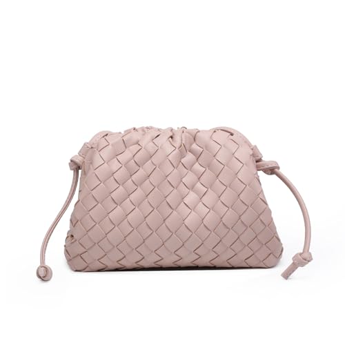 DUOMIYX Lange Geldbörse Frauen Modische Geflochtene Leder Banketttasche Eleganter Kupplungspreis Kleiner Umhängetasche von DUOMIYX