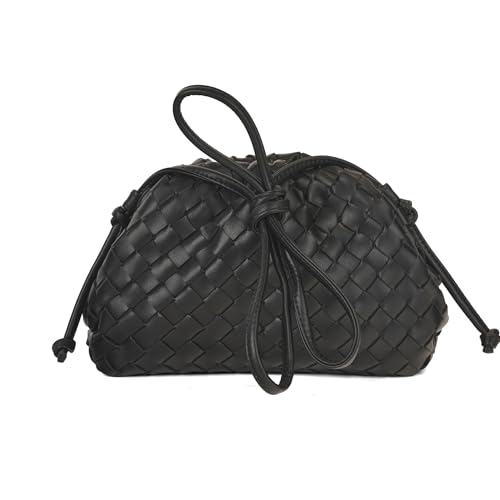 DUOMIYX Lange Geldbörse Frauen Modische Geflochtene Leder Banketttasche Eleganter Kupplungspreis Kleiner Umhängetasche von DUOMIYX