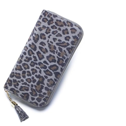 DUOMIYX Lange Geldbörse Frauen Modische Leopardenmuster RFID Lange Brieftasche Große Kapazität Vielseitige Kupplung von DUOMIYX