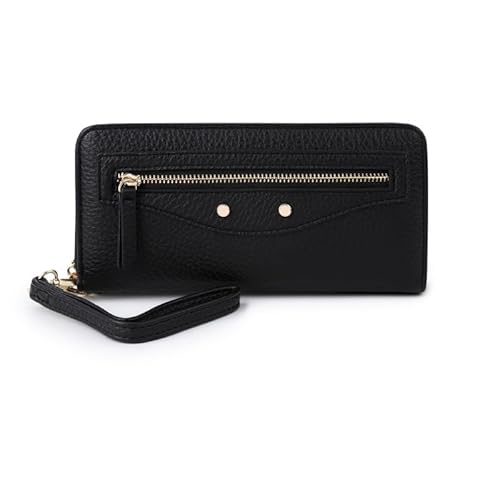 DUOMIYX Lange Geldbörse Frauen Modische Litchi Grain Pu Long Wallet Warde Kapazität Kupplung Mit Abnehmbarem Armband von DUOMIYX