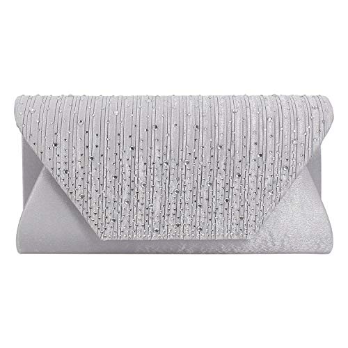 DUOMIYX Lange Geldbörse Frauen Modische Strasssteinverzierung Der Kupplungsbeutel, Bankettbeutel, Langes Handy -Brieftasche von DUOMIYX