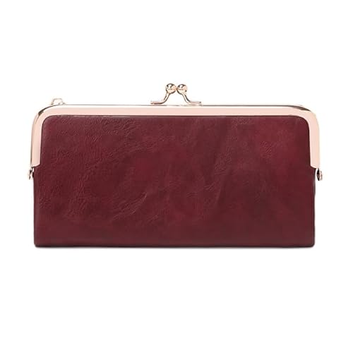 DUOMIYX Lange Geldbörse Frauen Retro Pu Long Wallet Multifunktional Tragbarer Kupplungsbeutel von DUOMIYX