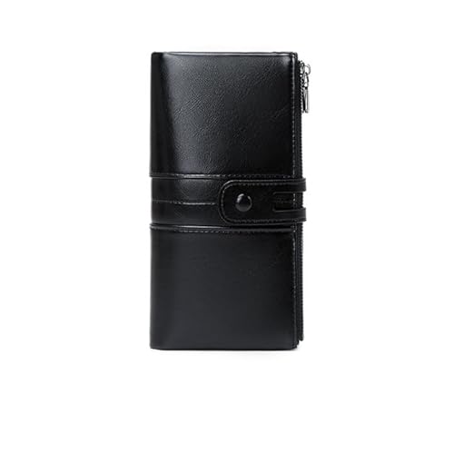 DUOMIYX Lange Geldbörse Frauen Vintage Wached Leder Langerhöhung Mit Multifunktionen RFID-Kupplung von DUOMIYX