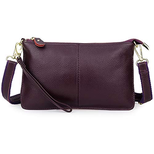 DUOMIYX Lange Geldbörse Frauen Weiche Leder Langzeitbrieftasche Großkapazität Telefon Brieftasche Multifunktionale Kupplung Mit Armband von DUOMIYX