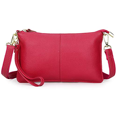 DUOMIYX Lange Geldbörse Frauen Weiche Leder Langzeitbrieftasche Großkapazität Telefon Brieftasche Multifunktionale Kupplung Mit Armband von DUOMIYX