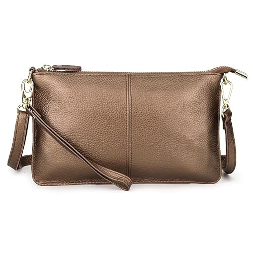 DUOMIYX Lange Geldbörse Frauen Weiche Leder Langzeitbrieftasche Großkapazität Telefon Brieftasche Multifunktionale Kupplung Mit Armband von DUOMIYX