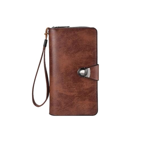 DUOMIYX Lange Geldbörse Männer Mode-Long-Brieftasche Mit Mehreren Kartenschlitzen Handheld-Brieftasche Mit Handgelenkriemen von DUOMIYX