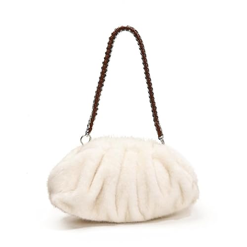 DUOMIYX Schultertasche Frauen Modische Plüschketten -Umhängetasche Vielseitige Achselhautbeutel Handtasche von DUOMIYX