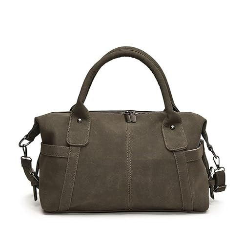 DUOMIYX Schultertasche Frauen Retro Frosted Umhängetasche Große Kapazität Pendler Einkaufstasche Messengerbeutel von DUOMIYX