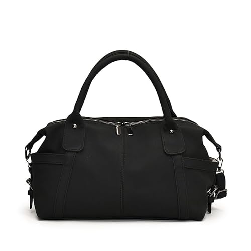 DUOMIYX Schultertasche Frauen Retro Frosted Umhängetasche Große Kapazität Pendler Einkaufstasche Messengerbeutel von DUOMIYX