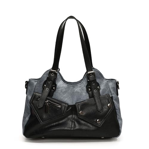 DUOMIYX Schultertasche Frauen Trendy Colorblock Pu -Umhängetasche Pendler Umhängetasche von DUOMIYX
