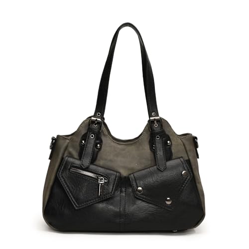 DUOMIYX Schultertasche Frauen Trendy Colorblock Pu -Umhängetasche Pendler Umhängetasche von DUOMIYX