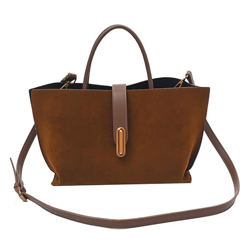 DUOMIYX Schultertasche Frauen Trendy Wildleder Umhängetasche Elegante Atmungsaktive Handtasche Crossbody Tasche von DUOMIYX