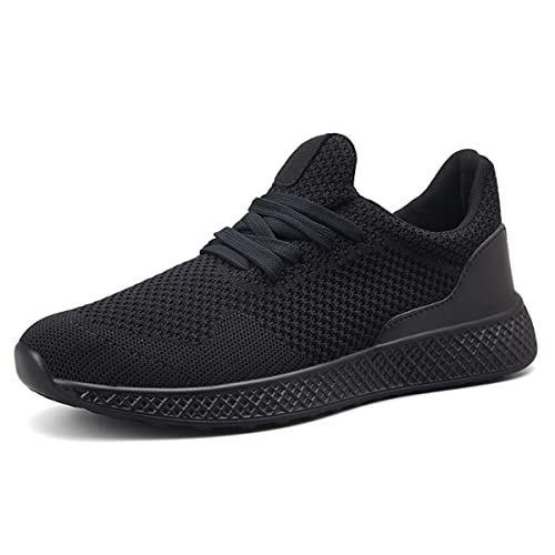 DUORO Herren Leichte Sportschuhe Laufschuhe Atmungsaktiv Turnschuhe Gym Fitness Sneaker (Schwarz-2, Numeric_40) von DUORO