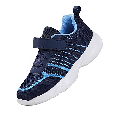 DUORO Kinder Sneaker Mädchen Atmungsaktive Sportschuhe Jungen Turnschuhe rutschfeste Laufschuhe (Leuchtend blau, Big_Kid, Women, Numeric_39, Numeric, eu_Footwear_Size_System, medium) von DUORO