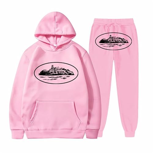 DUOROUPUTAO Corteiz Trainingsanzug Jogginganzug Herren Damen Sportanzug 2 Piece Hoodie Sporthose Unisex Anzug Tracksuit Atmungsaktiv und Komfortabel von DUOROUPUTAO