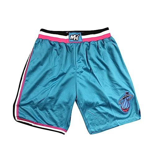 DUOROUPUTAO Miami Heat Shorts, Basketball Homme Training Fans Sommershorts Sports Basketball Hosen für Herren von DUOROUPUTAO