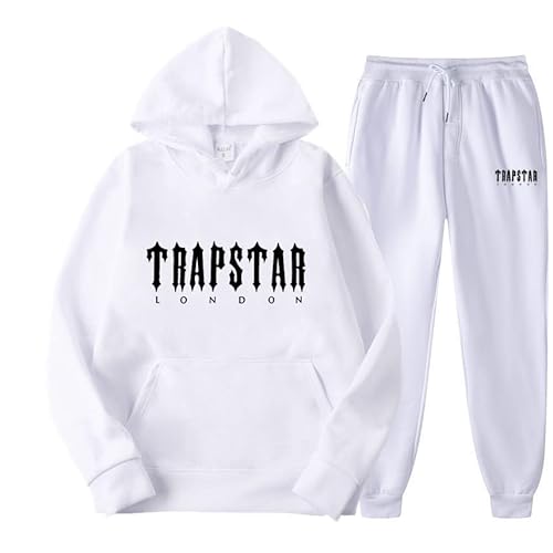 DUOROUPUTAO Trapstar Anzug Herren Jogginganzug Trapstar Tracksuit 2-teilig Sportanzug Leichte Atmungsaktiv Trainingsanzug mit Hoodie und Hose Komfortabel Zweiteiler von DUOROUPUTAO