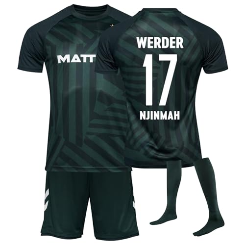 Werder Bremen Fussball Trikot Kinder und Erwachsene Set, Werder Bremen Trikot Fussball Jungen socken Shorts Set, 23/24 Fußball Trikot Kinder und Erwachsene T-Shirt Shorts und Socken von DUOROUPUTAO