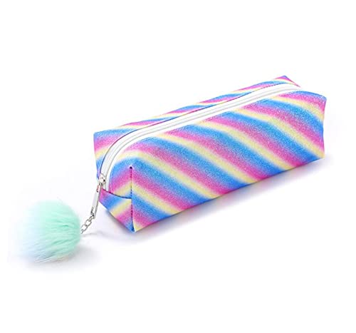 DUORUIMI Regenbogen-Federmäppchen, Stifteetui, großes Fassungsvermögen, mit Glitzer, Büro-Organizer, Aufbewahrung für Studenten und Mädchen, D, Modern DUORUIMI Regenbogen-Federmäppchen, Stifteetui, großes Fassungsvermögen, mit Glitzer, Büro-Organizer, Aufbewahrung für Studenten und Mädchen, D, Modern von DUORUIMI