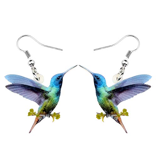 DUOWEI Acryl-Kolibri-Ohrringe für Damen, Vogel-Dangle (Himmel) von DUOWEI